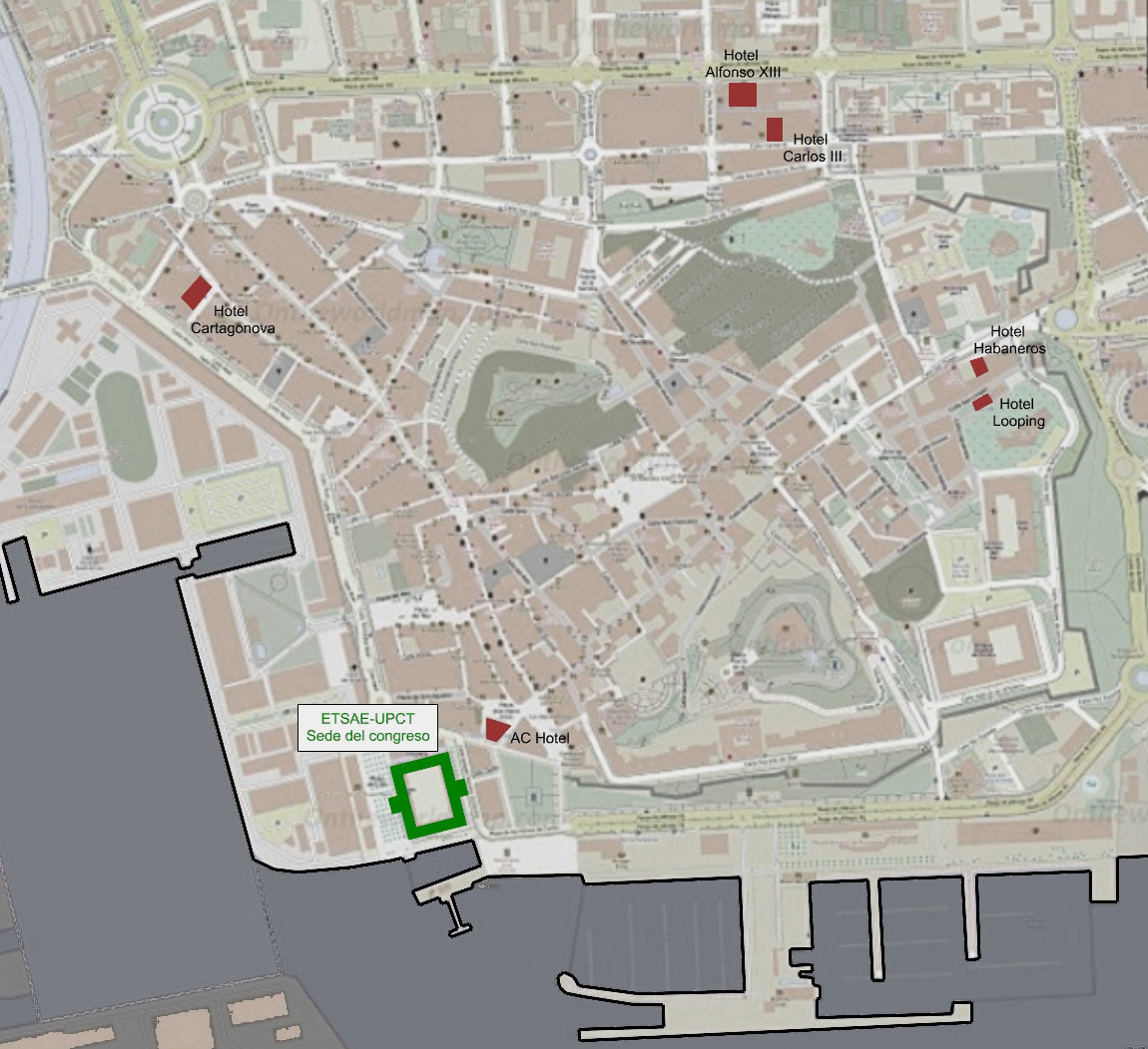 mapa hoteles